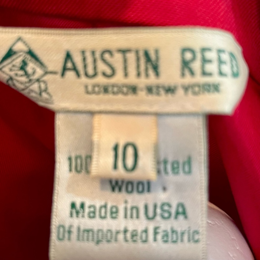 Austin reed 100% wool red blazer - Picture 6 of 7